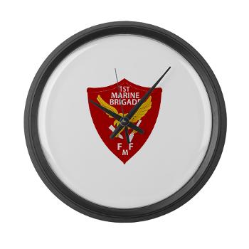 1MEB - M01 - 03 - 1st Marine Expeditionary Brigade - Large Wall Clock - Click Image to Close